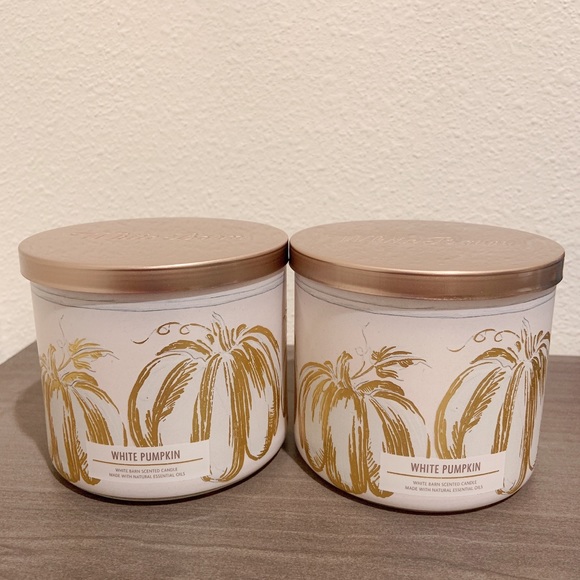 Bath & Body Works Other - BBW white pumpkin candle set